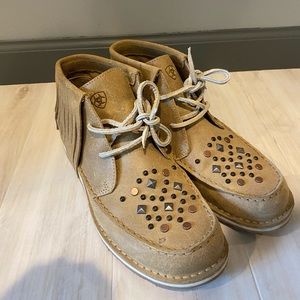 Ariat fringe boots